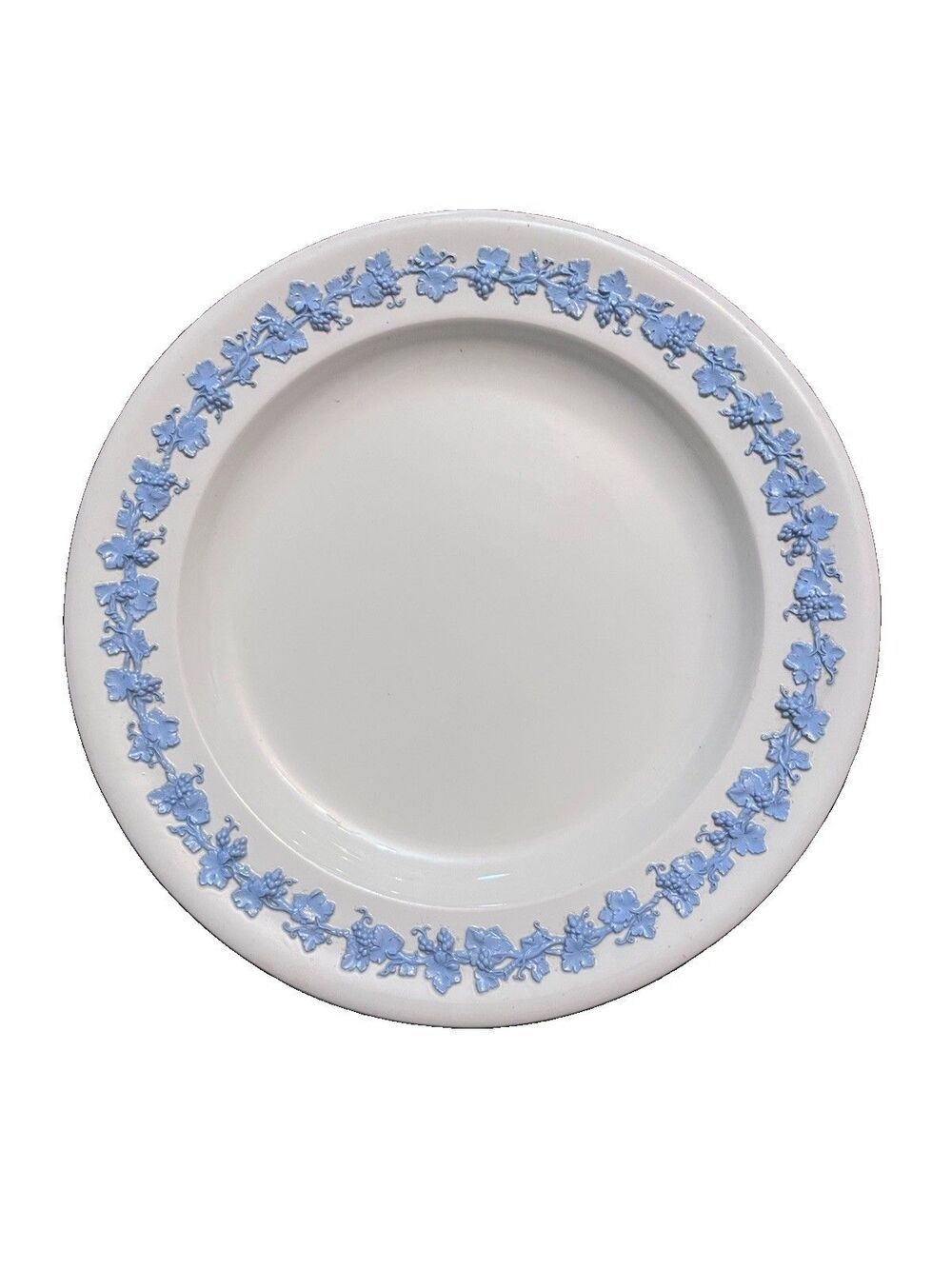 Wedgwood Embossed Queen's Ware Lavender on Cream Round Large 12 Inch Classic